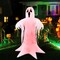 GOOSH 8.2FT Animated Inflatable Ghost with Red LED Lights – Spooky Light-Up Halloween Yard Decoration